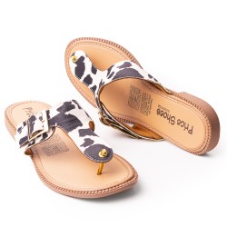 Price Shoes Sandalia Plana para Mujer 692P49VTNEGRO