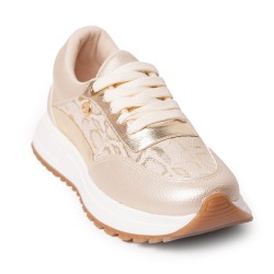 Price Shoes Tenis Moda para Mujer 282M-536CHAMPAÑA
