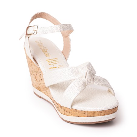 Price Shoes Sandalia Plataforma para Mujer 462JC016PERLA