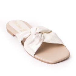 Price Shoes Sandalia Plana para Mujer 462JC017TALCO