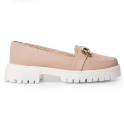 Price Shoes Mocasines Casuales para Mujer 252A20BEIGE