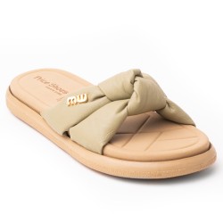 Priceshoes Sandalias Planas Mujeres 902BOM-05OLIVA