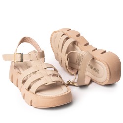 Price Shoes Sandalia Confort para Mujer 962DNV04CAMEL