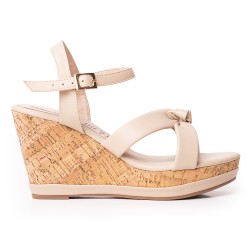 Price Shoes Sandalia Plataforma para Mujer 462JC016BEIGE
