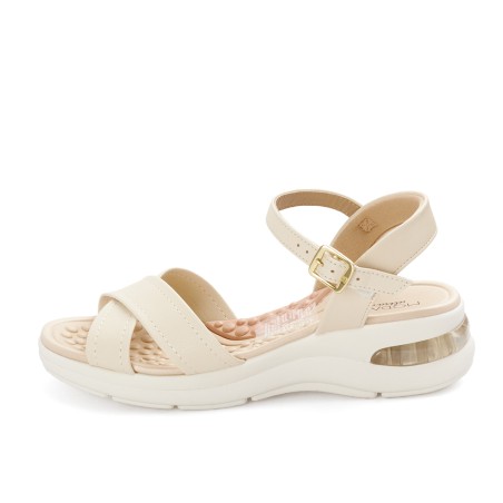 Price Shoes Sandalia Confort para Mujer 0227183-103CREMA