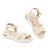 Price Shoes Sandalia Confort para Mujer 0227183-103CREMA