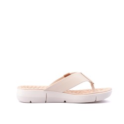 Price Shoes Sandalia Playera para Mujer 0227142-106-1CREMA