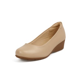 Price Shoes Tacon Cuña para Mujer 0227014-200-1BEIGE