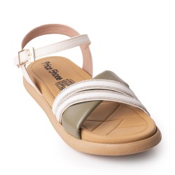 Price Shoes Sandalias Confort para Mujer 412F-007TALCO