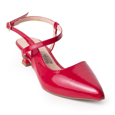 Price Shoes Tacon Bajo para Mujer 4822506ROJO