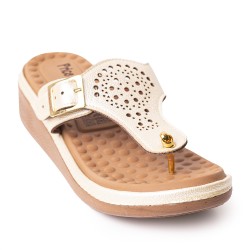 Price Shoes Sandalias Confort para Mujer 6925694CHAMPANA