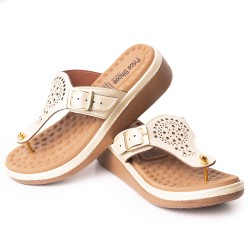 Price Shoes Sandalias Confort para Mujer 6925694CHAMPANA