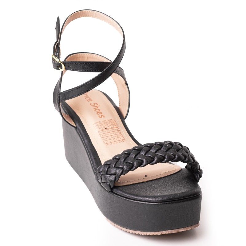 Price Shoes Plataforma para Mujer 9521255NEGRO