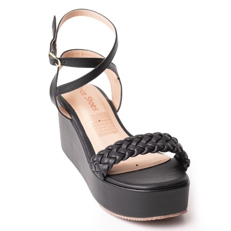 Price Shoes Plataforma para Mujer 9521255NEGRO