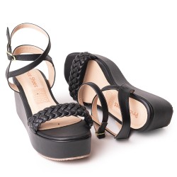 Price Shoes Plataforma para Mujer 9521255NEGRO