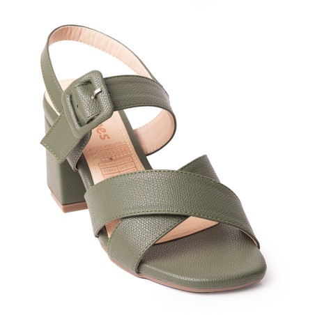 Price Shoes Tacones Moda para Mujer 952L-44OLIVA