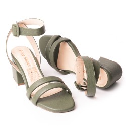 Price Shoes Tacones para Mujer 952A-68OLIVA