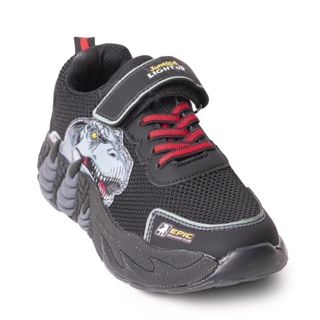 Price Shoes Tenis Infantiles con Luces para Niños 204NOGR25-DDNEGRO