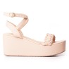 Price Shoes Plataforma para Mujer 9521255NUDE