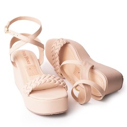 Price Shoes Plataforma para Mujer 9521255NUDE