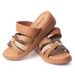 Price Shoes Sandalias Confort para Mujer 6925173TIERRA