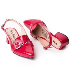 Price Shoes Tacon Bajo para Mujer 9721221ROJO
