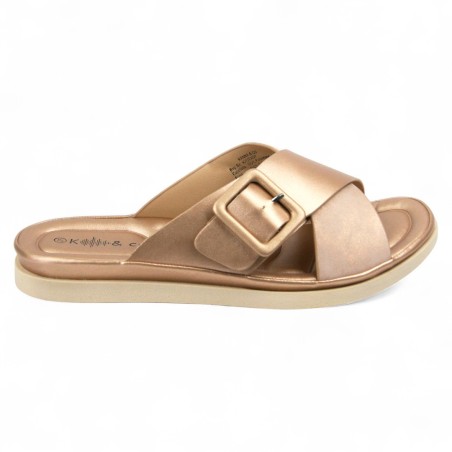 Price Shoes Sandalia Plana para Mujer 6223J8345CAMEL