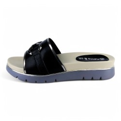 Price Shoes Sandalia Plana Mujer 622A2-970NEGRO