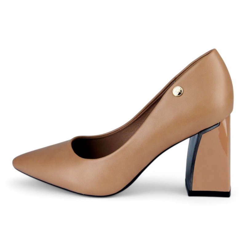 Price Shoes Tacon ejecutivo para Mujer 622989021-1NUDE