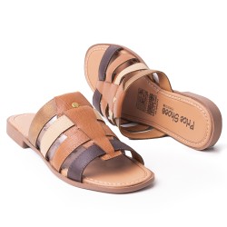 Priceshoes Sandalia Plana para dama 692V233TIERRA