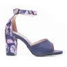 Priceshoes Sandalias Tacon para Dama 972070-2AZUL