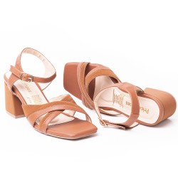 Price Shoes Tacon Moda Para Mujer 962CR121MIEL