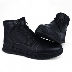 Sky Walk Botas Cuero Hombres 663123BB202951NEGRO