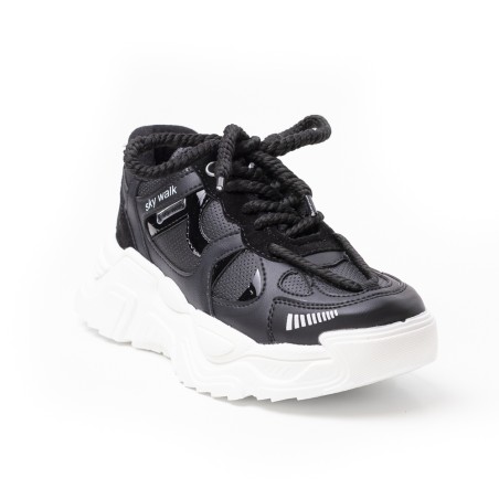 Price Shoes Tenis Moda Mujer 102024NEGRO