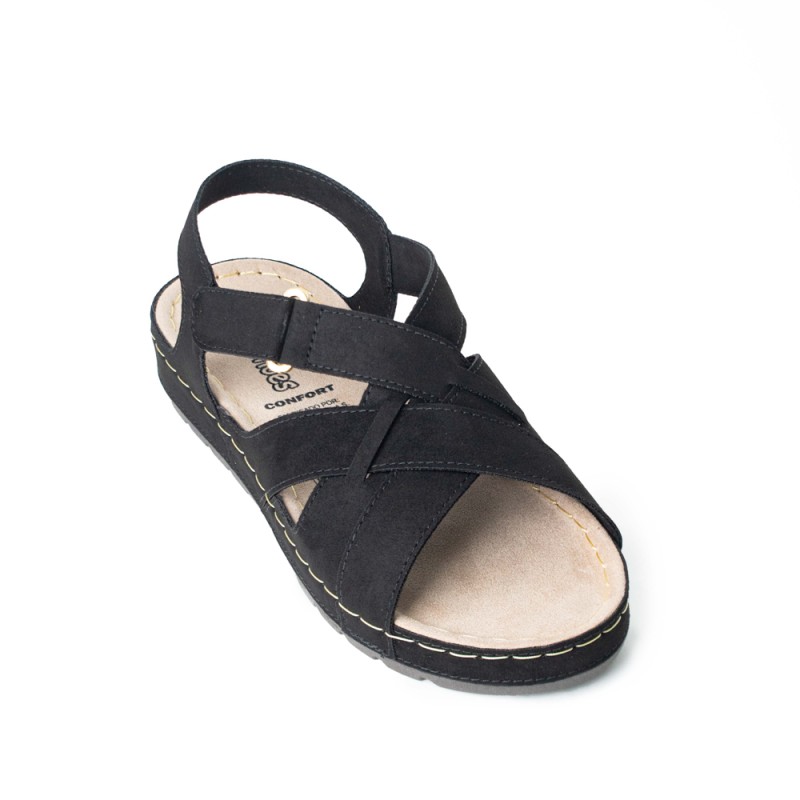 Price shoes Sandalia Plana Mujer 162527NEGRO
