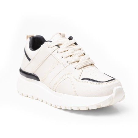 Price Shoes Tenis Casual Para Mujer822591BEIGE