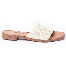 Price Shoes Sandalia Plana Mujer 692T102CHAMPANA