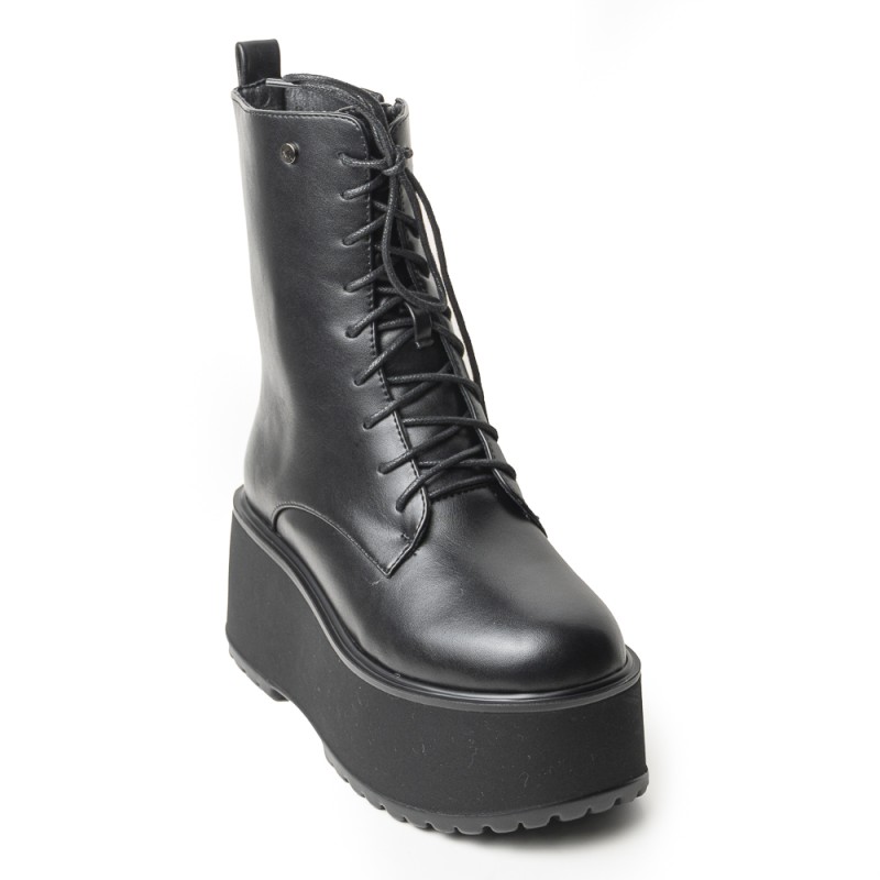 Bota negra con plataforma para mujer 622MJ1636-F1330NEGRO