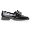 Mocasines Clásicos de Tacón Bajo en Charol 622EPT904022NEGRO