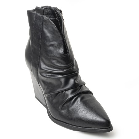 Price Shoes Botas o botines moda mujer de Tacón Medio 62271277NEGRO