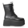 Bota negra con plataforma para mujer 622MJ1636-F1330NEGRO