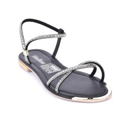 Price Shoes Sandalia Plana Para Mujer 482103NEGRO