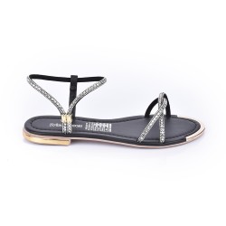 Price Shoes Sandalia Plana Para Mujer 482103NEGRO