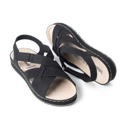 Price shoes Sandalia Plana Mujer 162527NEGRO