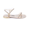Price Shoes Sandalia Plana Para Mujer 482103CHAMPANA