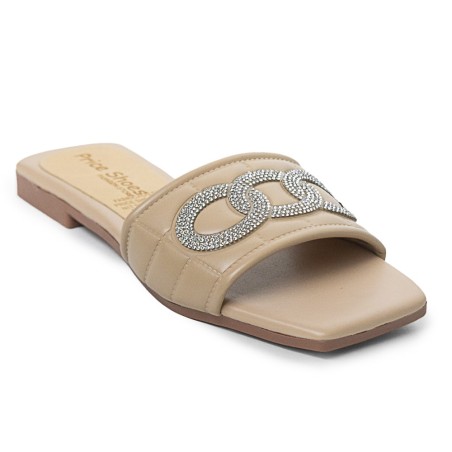 Price Shoes Sandalias Planas Para Mujer 902C1106CAMEL