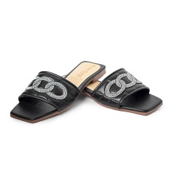Price Shoes Sandalias Planas Para Mujer 902C1106NEGRO