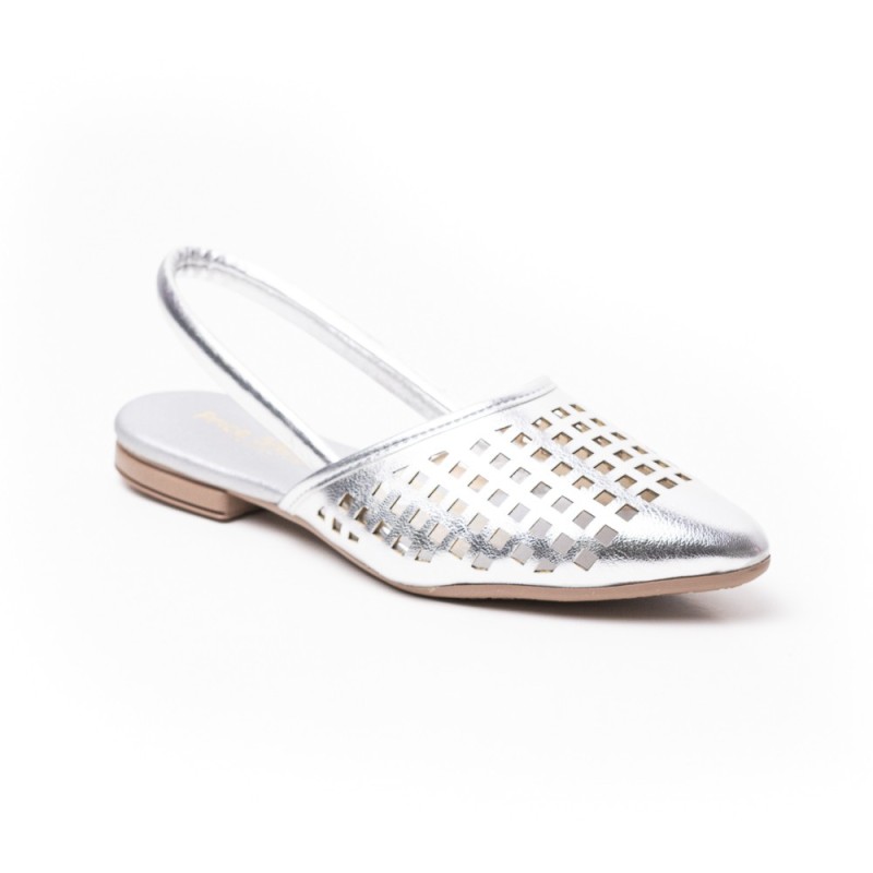 Price shoes zuecos mules de moda para mujer 6022010PLATA