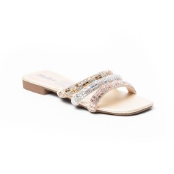 Price Shoes Sandalias Planas Para Mujer 272HV28OROROSA