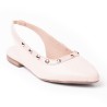 Price shoes zuecos mules de moda para mujer 6022419NUDE